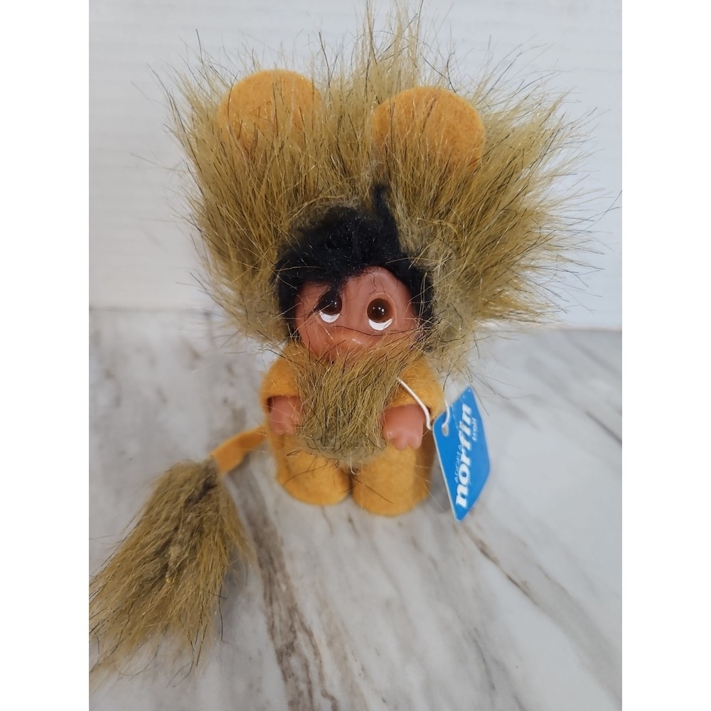 Adopt Dam Norfin Troll Leo Lion Black Brown Mane Hair 50523 w/ Tag